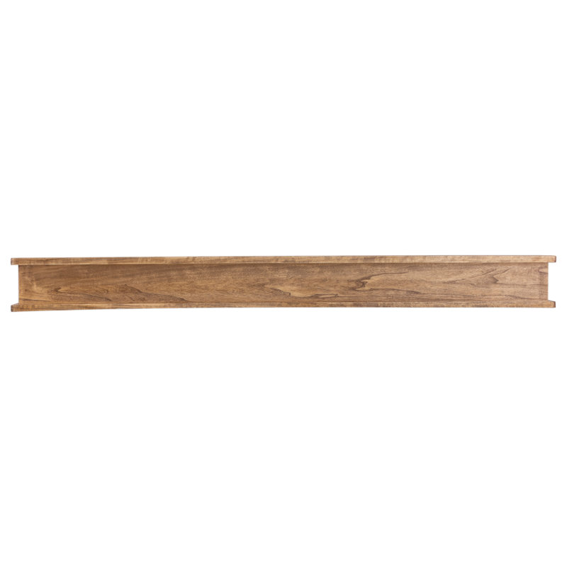 Hand Carved Wood Mantel, Oak, 48" L