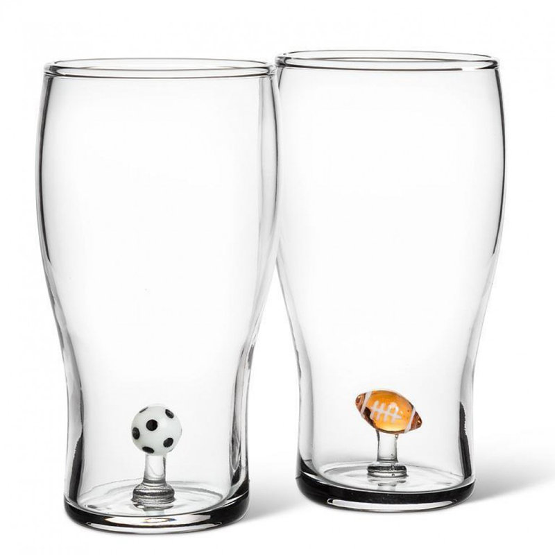 Soccer Ball Icon Beer Glass