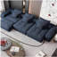 Canapé modulaire moderne de très grande taille, canapé moelleux brillant avec 6 coussins, 6 coussins combinés, aucun assemblage requis, bleu
