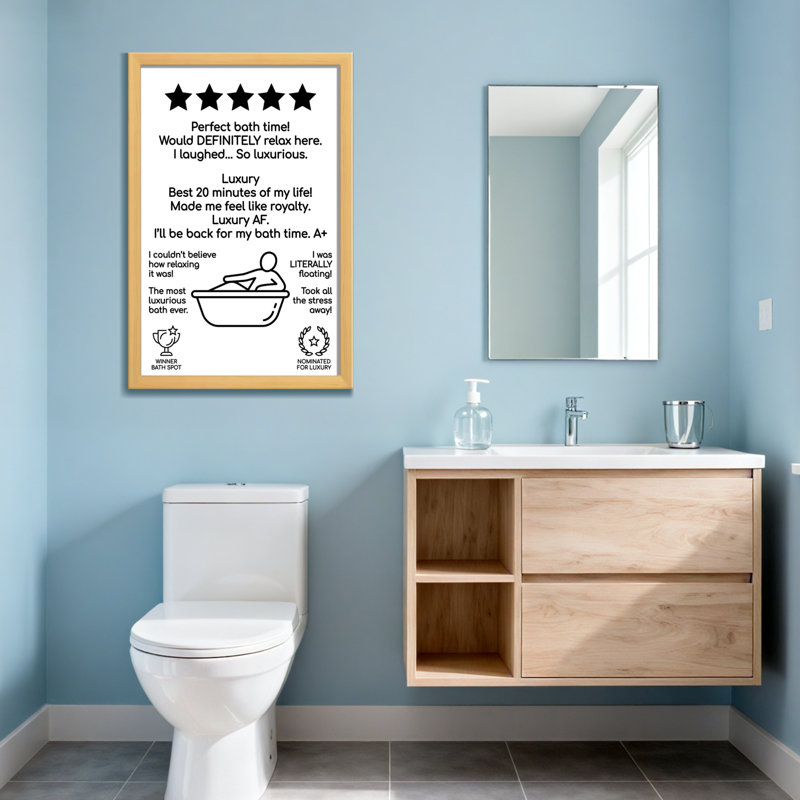 Bath and Laundry Perfect Bath Time Luxury, H 36 po x l 24 po, Toile tendue, Ne s’applique pas
