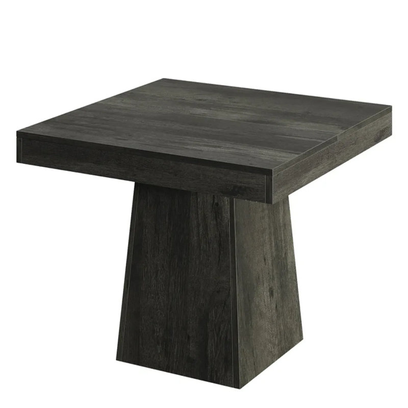 Chating Table,Kitchen Table,Square Dining Table,Small Conference Table, Dark Gray