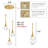 3-Light Glam Pendant Light Led Dimmable Kitchen Island Fixture-1228527135