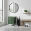 Table de chevet 22,44 "H moderne en métal avec tablette de rangement, industrielle, pour appartement, chambre ou dortoir-1664480124