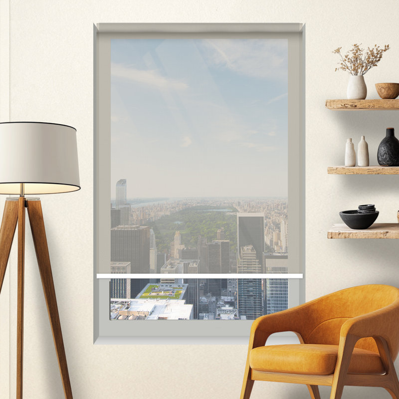 Abat-jour moderne et écologique, Platine, L 54 po x L 84 po