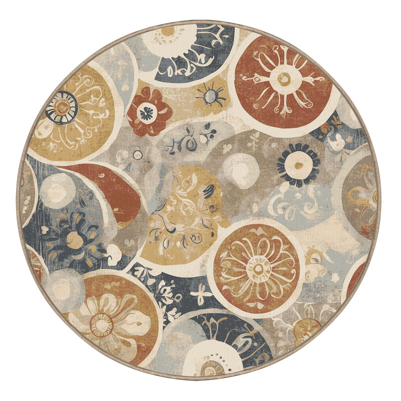 Snappy Beam Rug, Round 8'