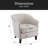 Upholstered Stripe Barrel Chair