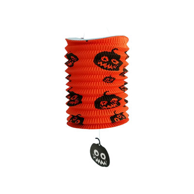 Halloween Decor Halloween Accordion Pleated Paper Lanterns  Foldable Hanging Paper Decorations Spooky Hanging Ornament For Halloween Party Home Indoor Outdoor Decor