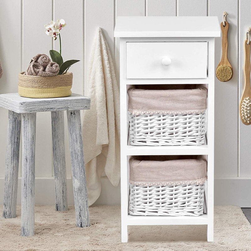 Charlottesville End Table, White, 2