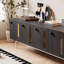 Wabi-sabi design sense solid wood TV cabinet-104850489