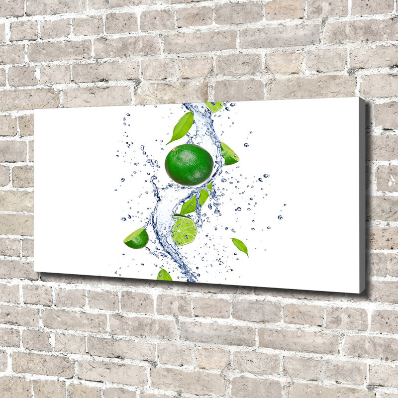 Limes And Water - Wrapped Canvas Print