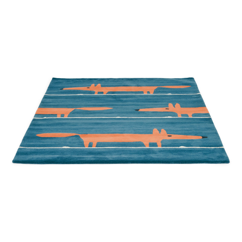 Beulah Hand Woven Wool Area Rug, Rectangle 2'11" x 4'11"