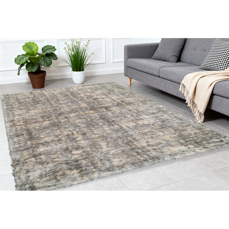 Tapis crème / gris Loretta, Rectangle 2 pi x 3 pi 3 po