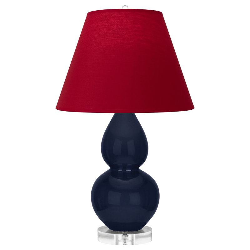 Petite lampe d'appoint à double gourde, Rouge, Bleu