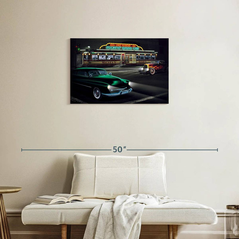 Mickey's Diner I, 20" H x 30" W