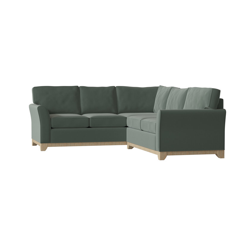Canapé modulaire en coton de 108 po de largeur Bevins, Spa Lola, Accoudoir à droite (vu de face), Noir