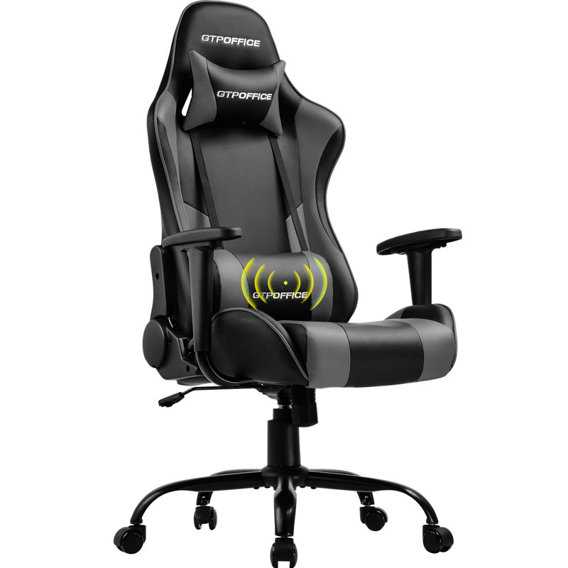Lucklife Adjustable Headrest and Reclining PC & Racing Game Chair