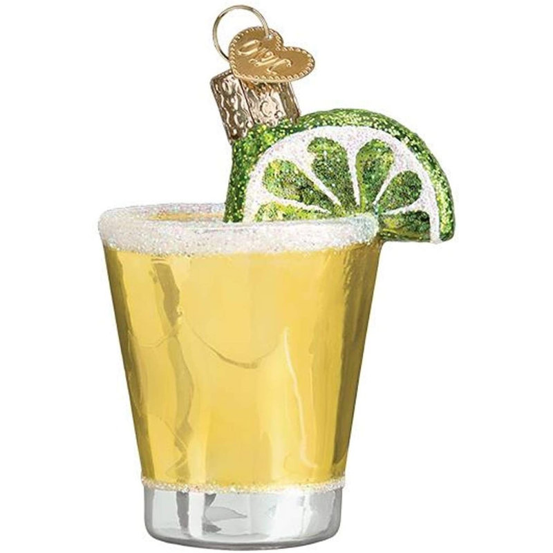 Ornement en verre soufflé Old World Christmas pour arbre de Noël, photo de tequila