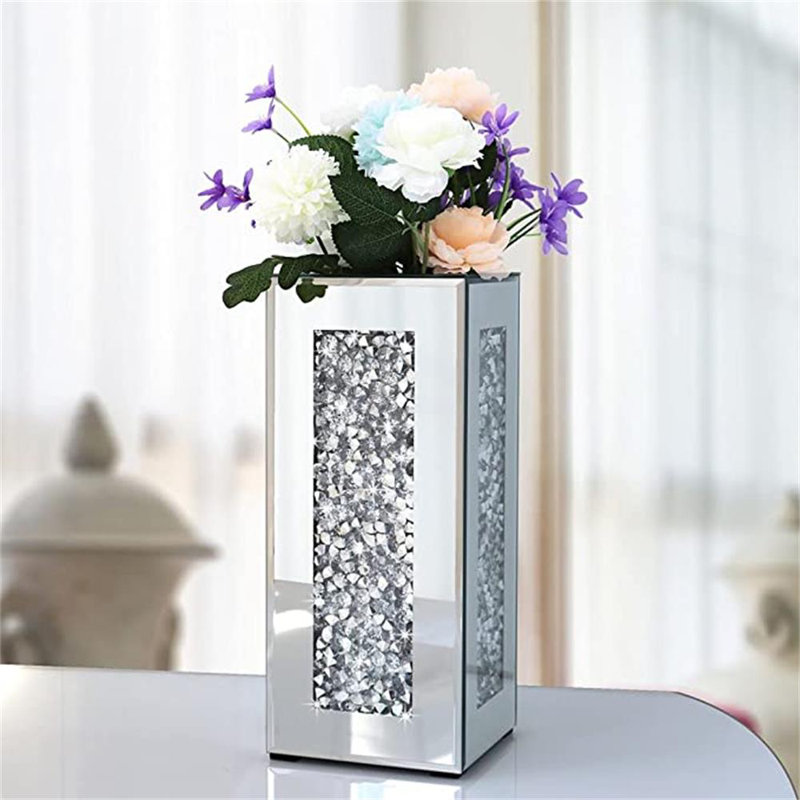 Table Vase, 14" H x 6" W x 6" D