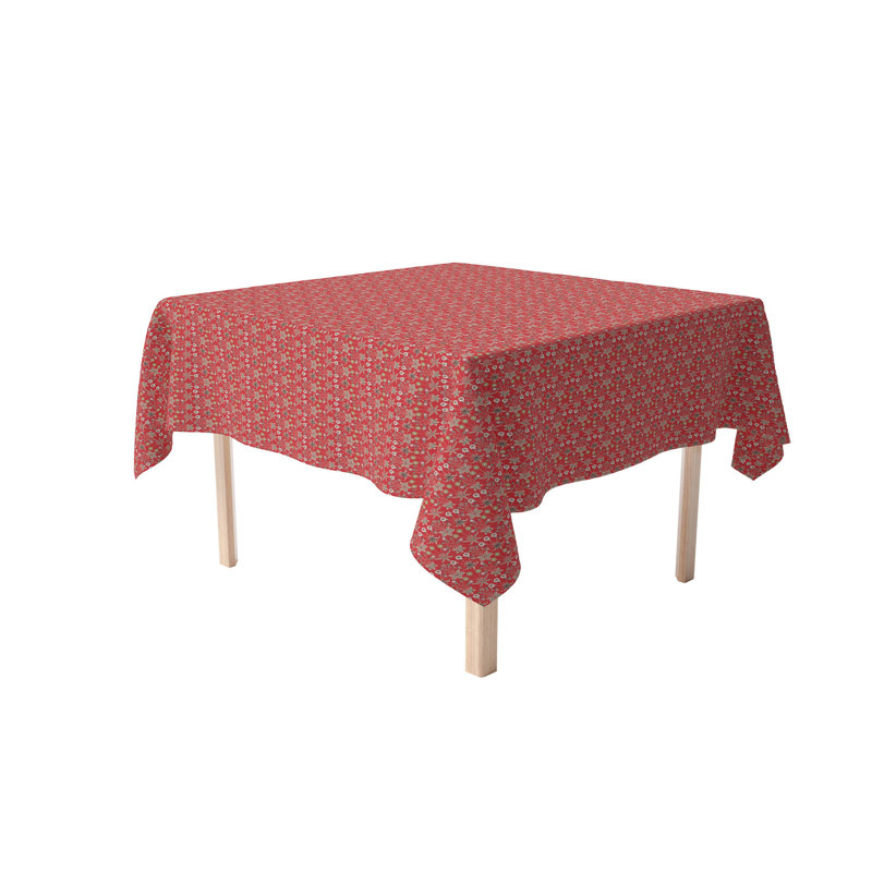 Fabric Textile Products, Inc. Square Tablecloth, 100% Cotton, Floral 56