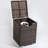 Gas Cylinder Cover Outdoor - 20lbs Propane Tank Dark Brown With Steel Breathtaking 16x16x22in Frame 16x16x22 Inch