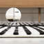 Tapis noir / blanc Anders MidCentury-924995886