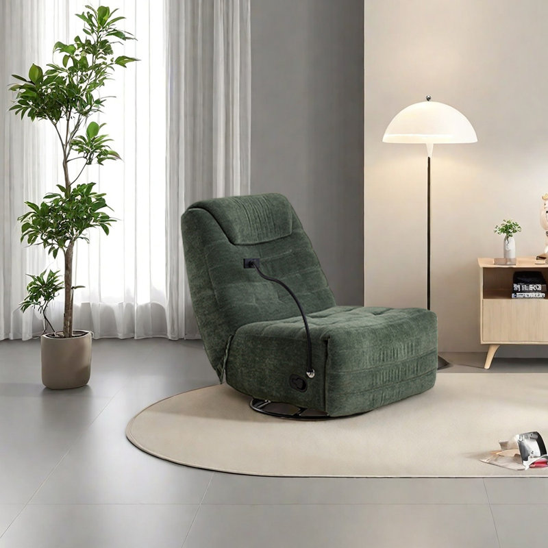 Méridienne légère et ergonomique en chenille, Vert