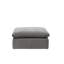 Repose-pieds carré avec coussin amovible de 37 po Scott, beige-508683191