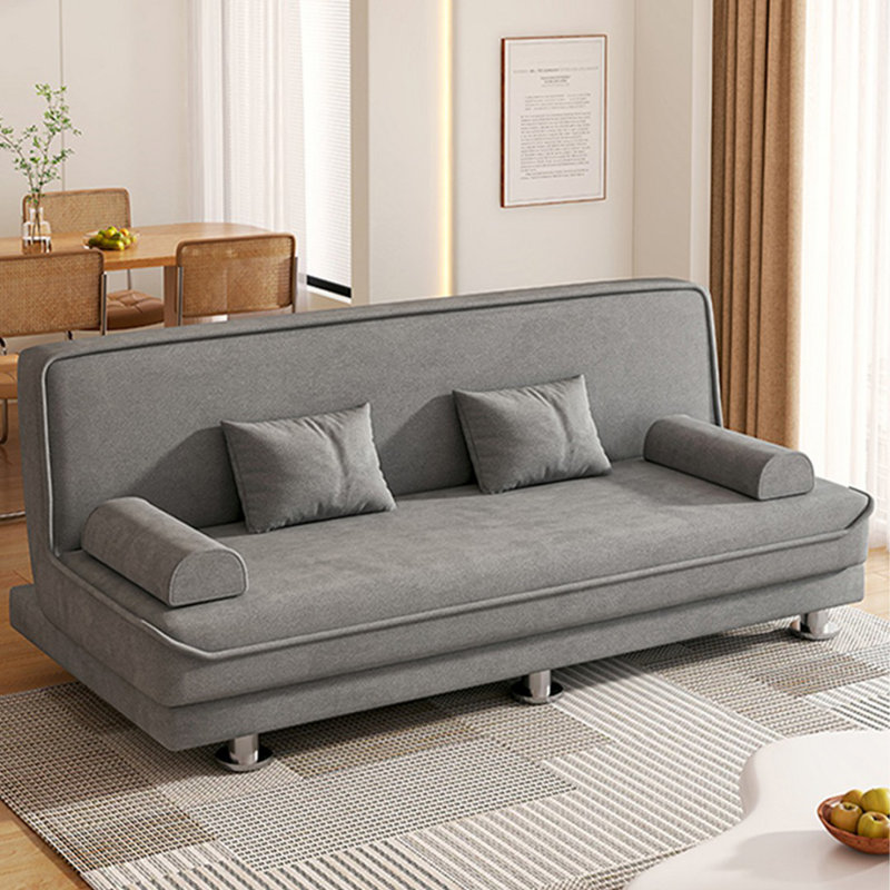 Dark grey Polyester Modular Sofa bed, 33.46" H x 70.87" W x 28.74" D