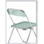 Chaise pliante bleu-vert - chaises transparentes - cristal fantôme empilable