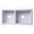 Alfi Brand 18.13'' W Double Bowl Fireclay Farmhouse Kitchen Sink-14385980