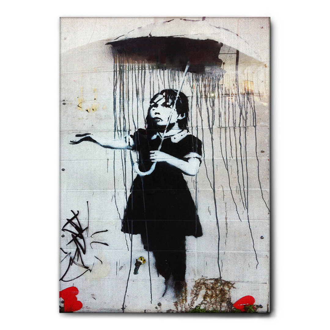 Kunstdruck Umbrella Girl von Banksy