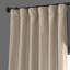 Rideau simple occultant et isolant en taffetas de soie avec passe-tringle Avedon-862203417-862203548