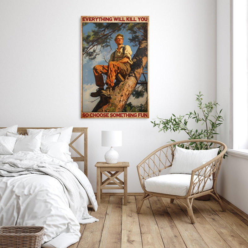 «Man So Choisissez Quelque Chose» sur toile, H 20 po x l 16 po x P 1,25 po