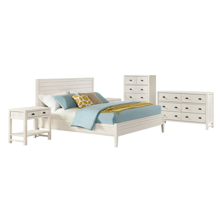 Alaterre Furniture Arden Bedroom Set, King, Driftwood Gray