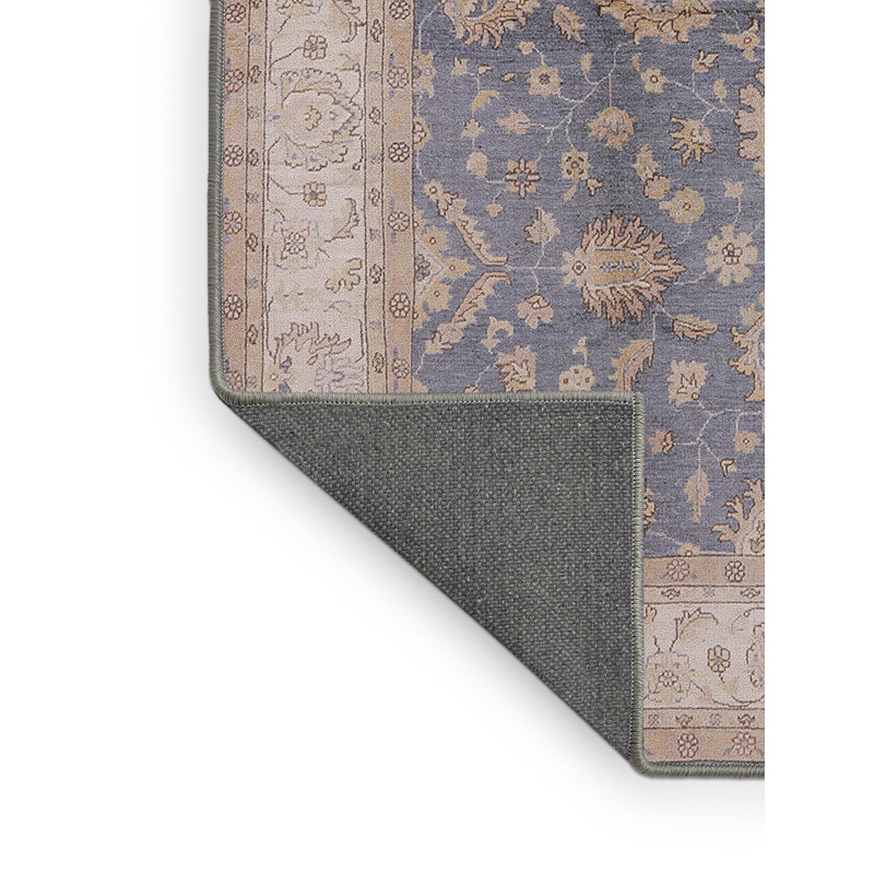 Tapis oriental bleu / beige Mourits, Rectangle 4 pi x 6 pi