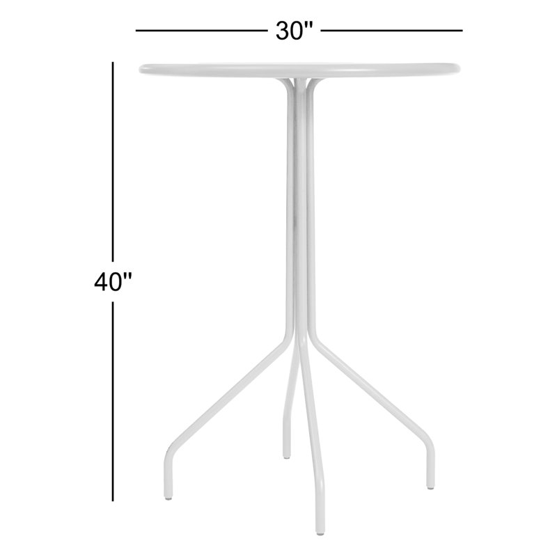 Hot Mesh Outdoor Round Bar Table, Black