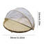 Ensemble de 3 paniers à linge ronds en bambou tissé à la main avec panier à légumes cuit à la vapeur et couvercle pour filet de légumes 11,8 po + 13,7 po + 16 po