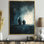 Moody Pottery Shadow Forms I - Art mural contemporain noir