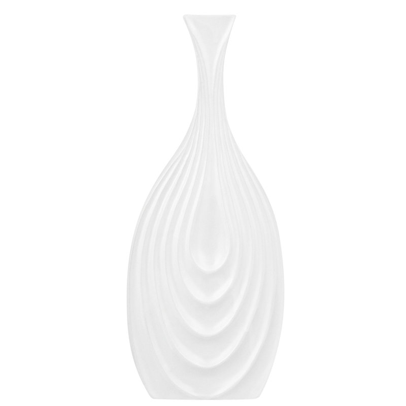 Drexil Ceramic Table Vase, White