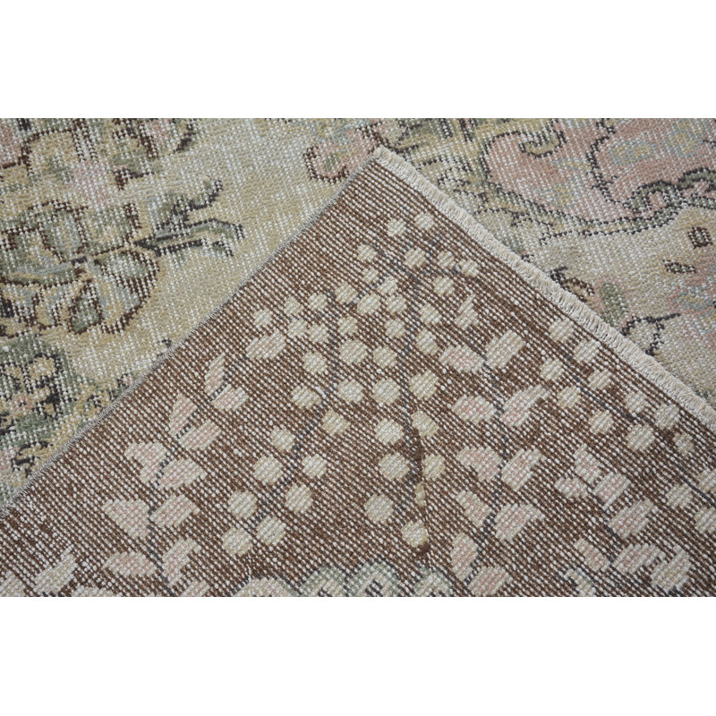 Tapis rétro, tapis 6,1 x 10 pi, tapis turc, tapis de cuisine, tapis marocain, tapis modernes beige