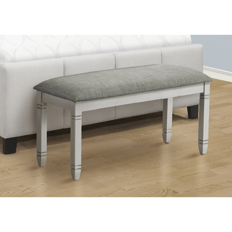 Banc rectangulaire, banc de cuisine, banc de salle à manger, banc de chambre à coucher, Gris