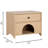 22" Multifunctional Nightstand with Built-In Cat Bed & Storage Drawer – Pet-Friendly Space-Saving Bedroom Furniture for Small Homes