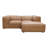 Foley 3-Piece Top Grain Leather Modular Sectional-1958180636