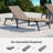 Outdoor Chaise Lounge Chair Set of 2,with 5-Position Adjustable Backrest-2023914307