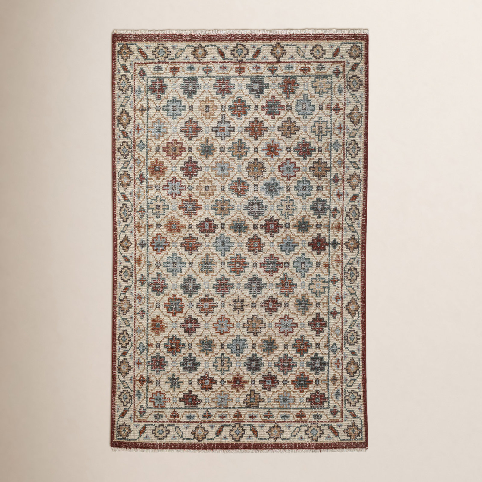Dahlia Hand Knotted Wool Indoor Rug, Rectangle 8'9" x 11'9"