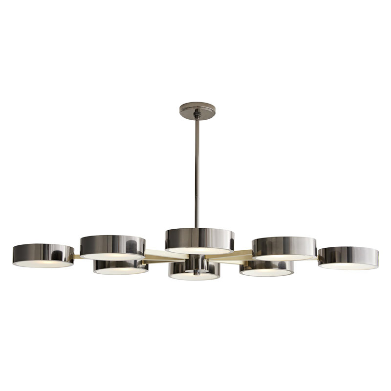 Linus 8 - Light Chandelier, Black Nickel
