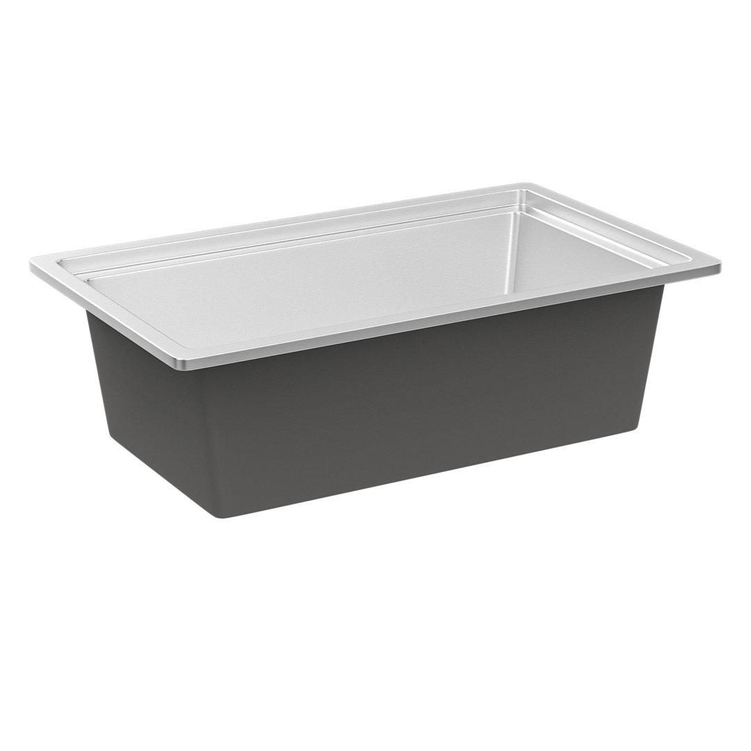 32'' L Undermount Single Bowl Stainless Steel Kitchen Sink AiYchen