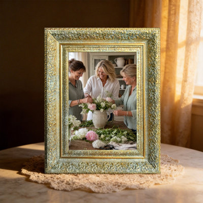 Antique Gold 3 PCS 11" x 14" Tabletop Picture Frame with Decorative Profile