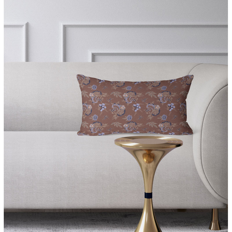 Coussin Rose Dreams, Bleu / brun