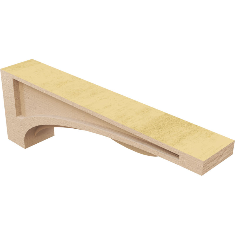 Bois de cèdre brut Viola TimberThane Corbel, apprêté brun clair, H 6 po x l 3 po x P 18 po